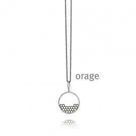 Collier en argent 925/1000 rhodiage noir - 42cm (AC099)