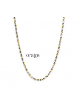 Bracelet bicolore en acier