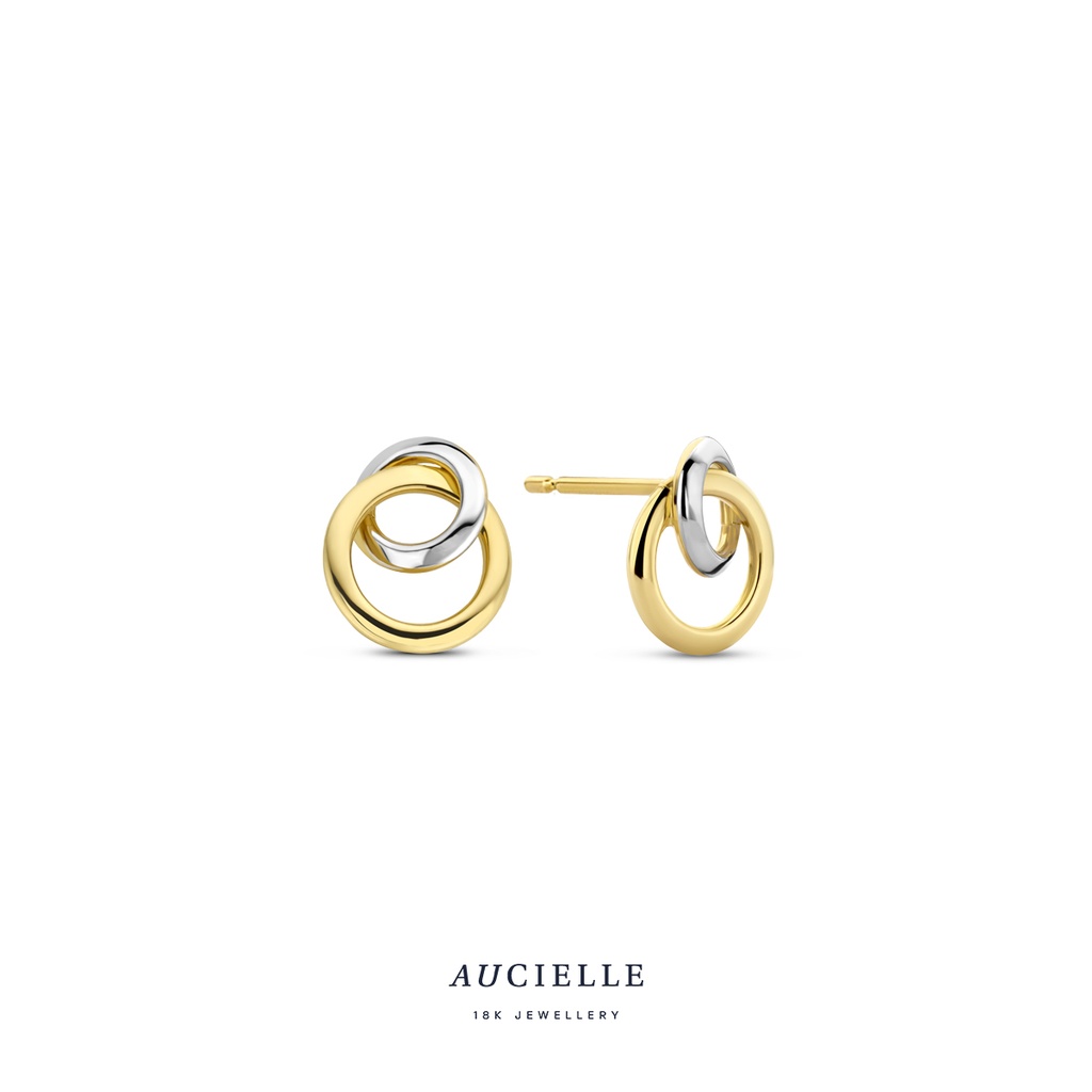 Boucles d'oreilles Or Multicolore bicolor