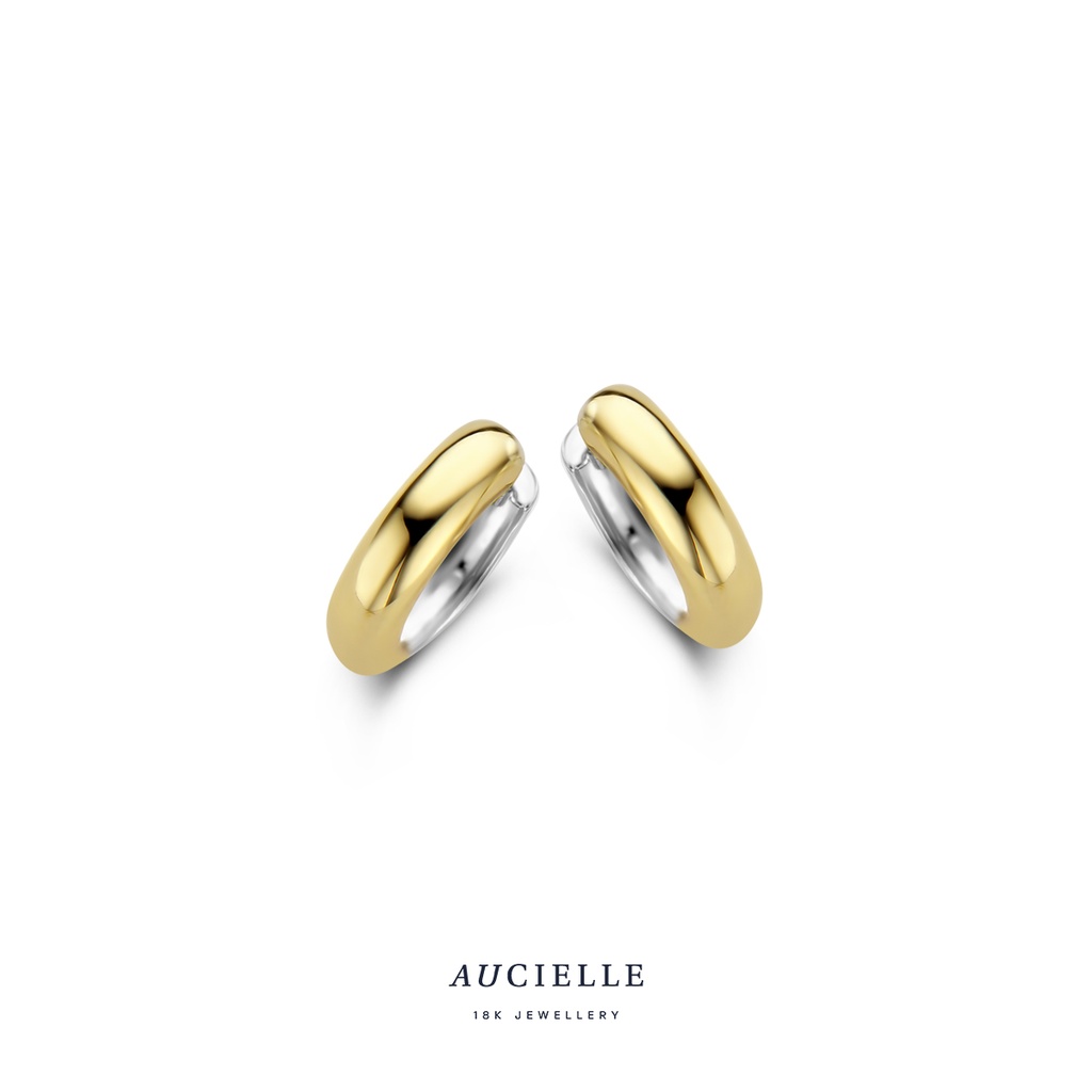 Créoles Or 18K bicolore 