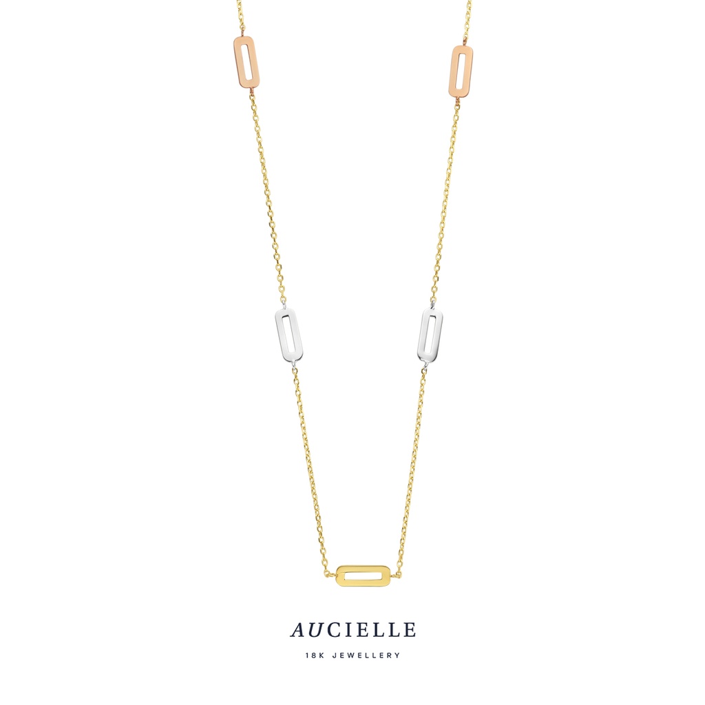 Collier Or Multicolore 18K 45cm