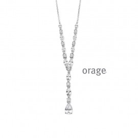 [AW016] Collier en argent rhodié 925/1000