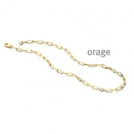 [AS121] Collier plaqué or jaune - 45cm (AS121)