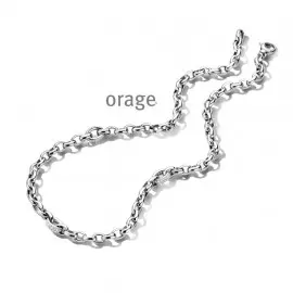 [AT176] Collier en argent rhodié 925/1000 - 45cm (AT176)