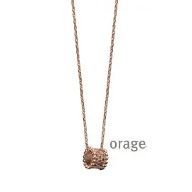 [AA278] Collier plaqué Or rosé et oxydes de zirconium - 42 cm (AA278) 