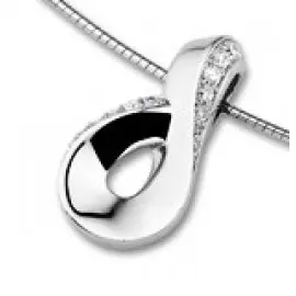 [QJ50] Collier en argent rhodié 925/1000 - 42cm (QJ50)