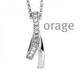 [S26] Collier en argent rhodié 925/1000 - 42cm (S26)
