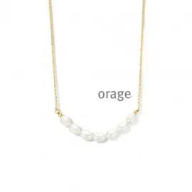 [AT033] Collier perle plaqué or jaune - 45cm (AT033)