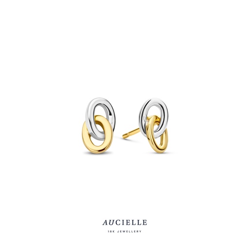 [AE0029L] Boucles d'oreilles Or bicolore