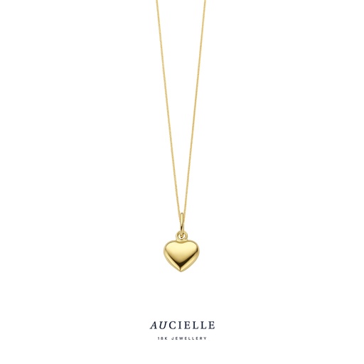 [AH0033B] Pendentif coeur Or Jaune 18K 6,5 x 6,0 mm