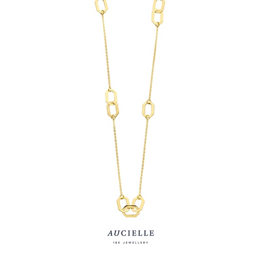 [AK0002B] Collier Or Jaune 18K Longueur 45cm