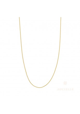 [AX0001B] Chaîne gourmette 1.4 mm 18ct or jaune - 45 cm